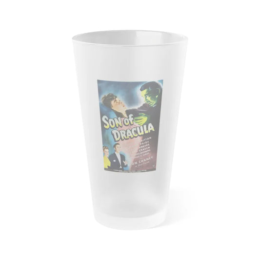 SON OF DRACULA 1943 Movie Poster - Frosted Pint Glass 16oz-16oz-Frosted-Go Mug Yourself