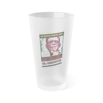 SON OF FRANKENSTEIN (2) 1939 Movie Poster - Frosted Pint Glass 16oz-16oz-Frosted-Go Mug Yourself