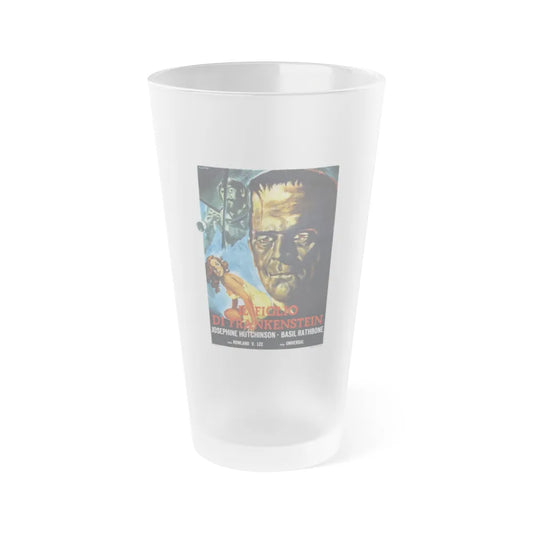 SON OF FRANKENSTEIN (ITALIAN) 1939 Movie Poster - Frosted Pint Glass 16oz-16oz-Frosted-Go Mug Yourself