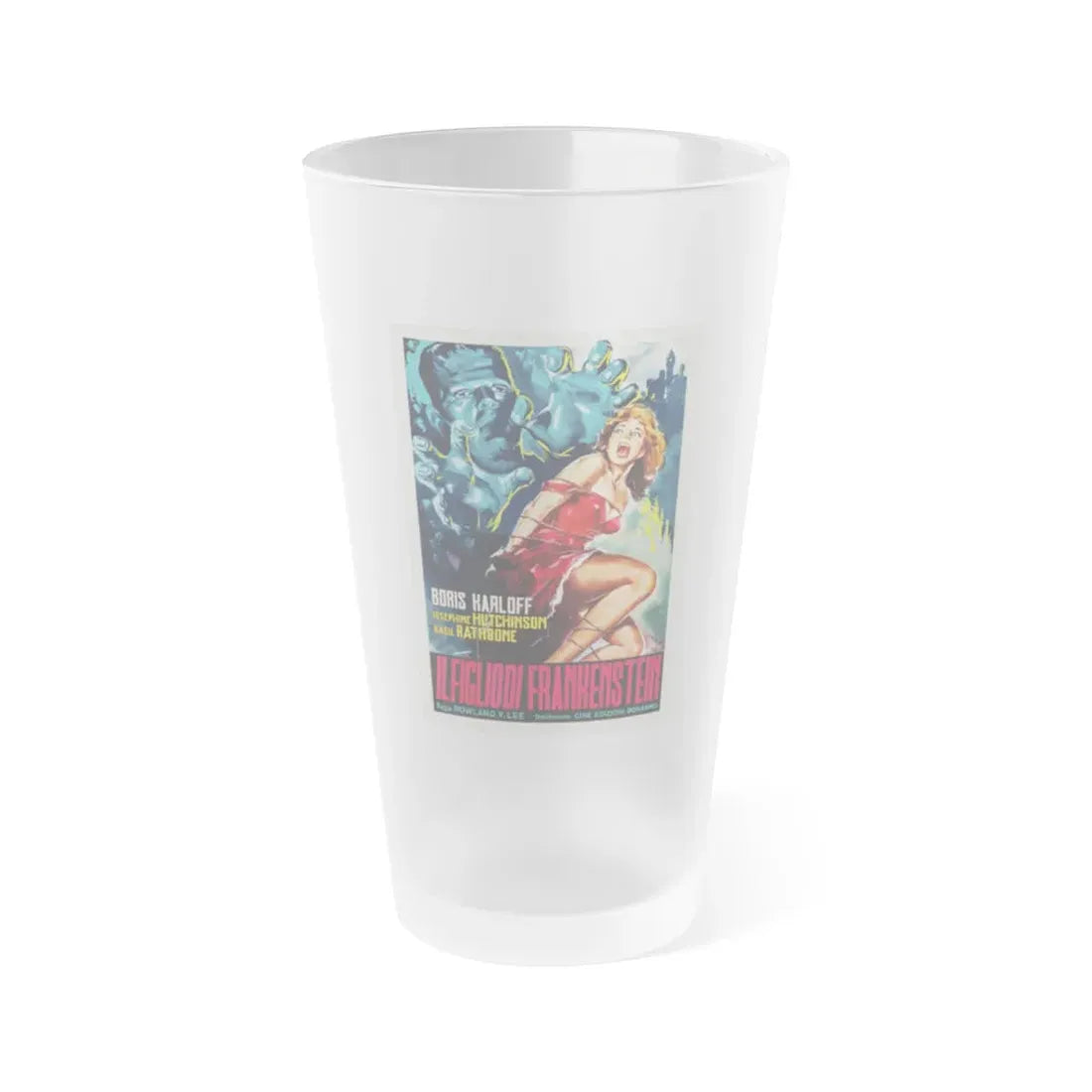 SON OF FRANKENSTEIN (ITALIAN) 2 1939 Movie Poster - Frosted Pint Glass 16oz 16oz Frosted - Go Mug Yourself