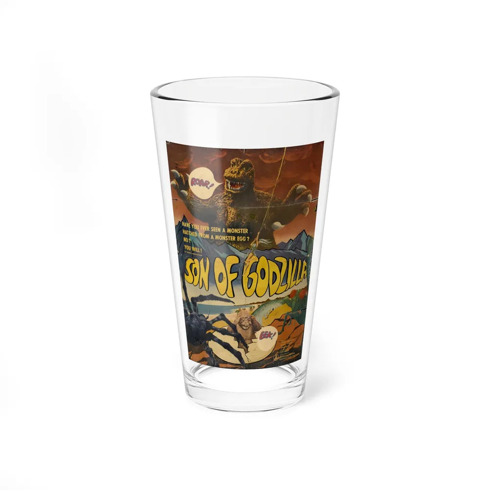 SON OF GODZILLA 1967 Movie Poster - Pint Glass 16oz-16oz-Go Mug Yourself