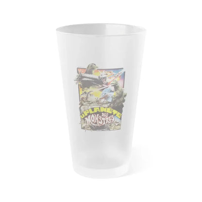 SON OF GODZILLA (2) 1967 Movie Poster - Frosted Pint Glass 16oz 16oz Frosted - Go Mug Yourself