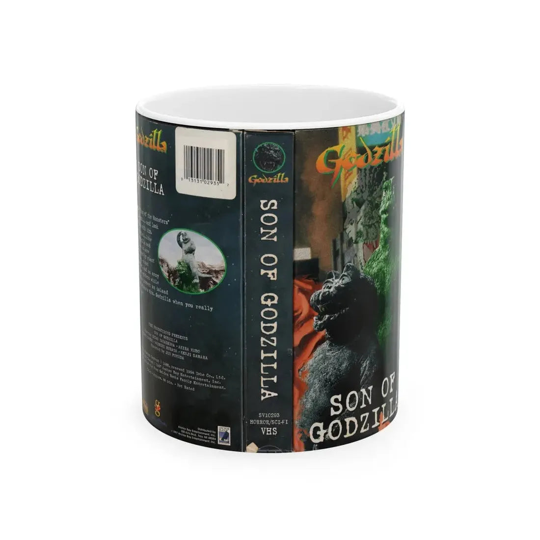 SON OF GODZILLA (VHS COVER) - White Coffee Mug 11oz - Go Mug Yourself