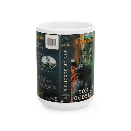 SON OF GODZILLA (VHS COVER) - White Coffee Mug 15oz - Go Mug Yourself