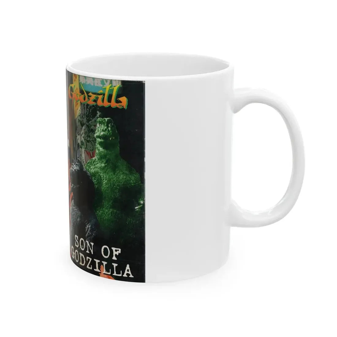 SON OF GODZILLA (VHS COVER) - White Coffee Mug - Go Mug Yourself