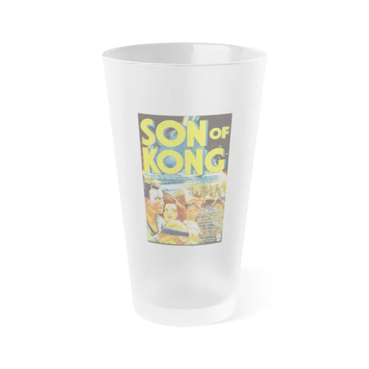 SON OF KONG 1933 Movie Poster - Frosted Pint Glass 16oz-16oz-Frosted-Go Mug Yourself