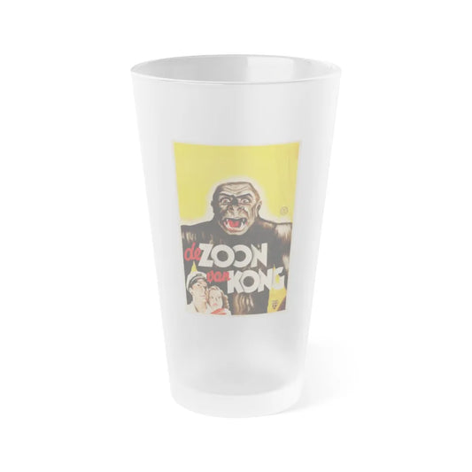 SON OF KONG (DUTCH) 1933 Movie Poster - Frosted Pint Glass 16oz-16oz-Frosted-Go Mug Yourself