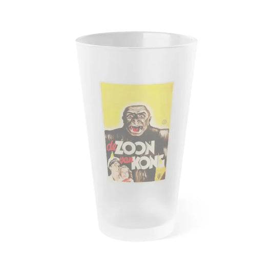 SON OF KONG (DUTCH) 1933 Movie Poster - Frosted Pint Glass 16oz 16oz Frosted - Go Mug Yourself