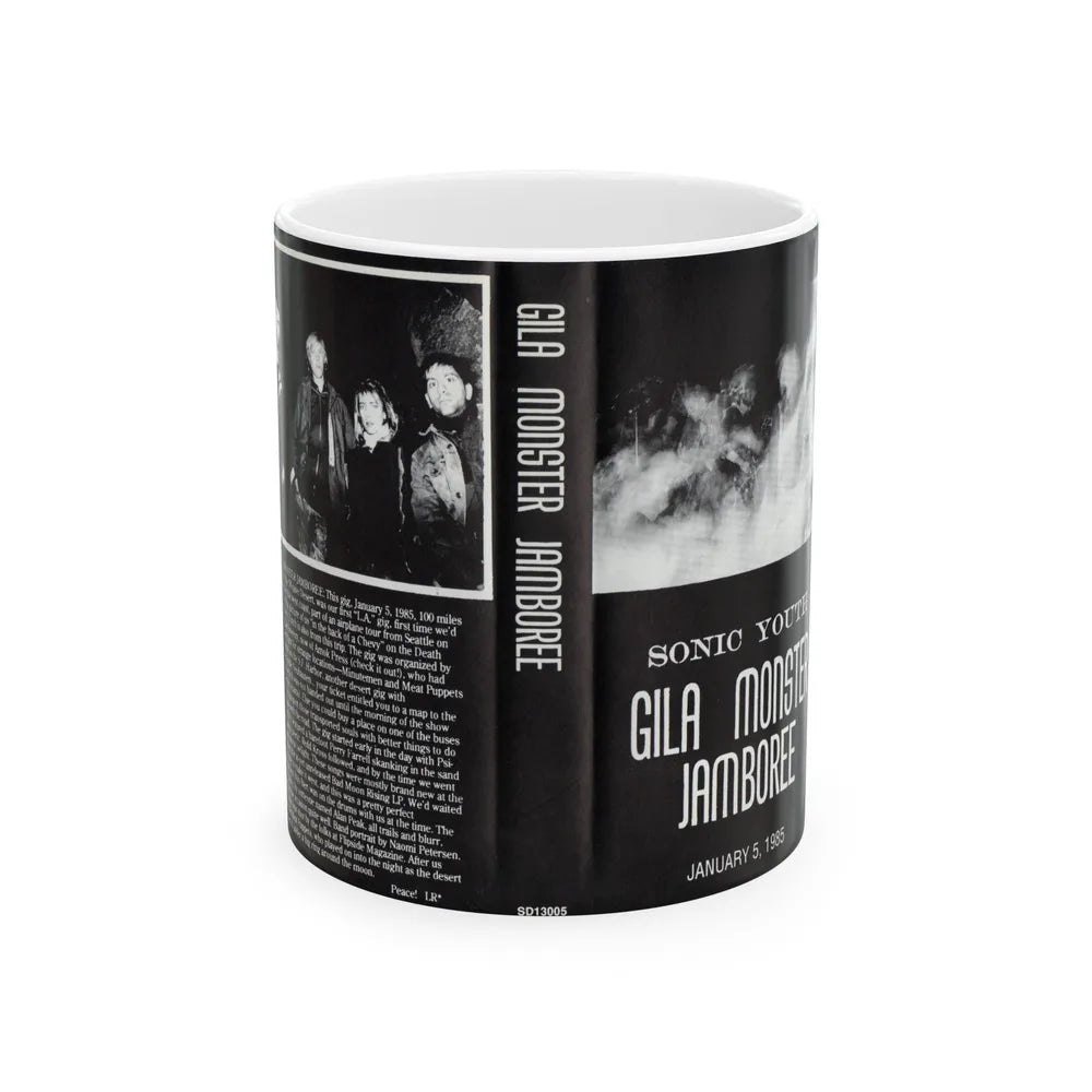 SONIC YOUTH GILA MONSTER JAMBOREE (VHS COVER) - White Coffee Mug-11oz-Go Mug Yourself