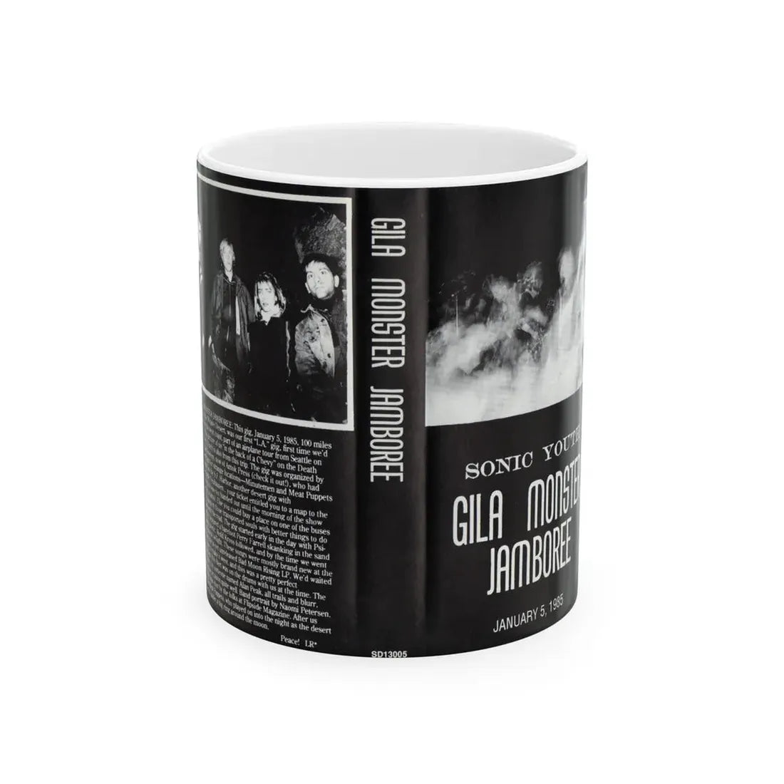 SONIC YOUTH GILA MONSTER JAMBOREE (VHS COVER) - White Coffee Mug 11oz - Go Mug Yourself