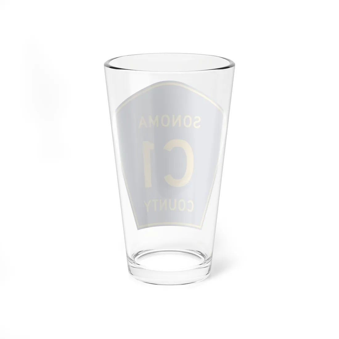 Sonoma County C1 (California) (Road Sign) Pint Glass 16oz - Go Mug Yourself