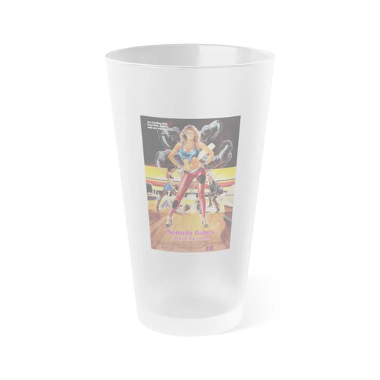 SORORITY BABES IN THE SLIMEBALL BOWL-O-RAMA 1988 Movie Poster - Frosted Pint Glass 16oz-16oz-Frosted-Go Mug Yourself