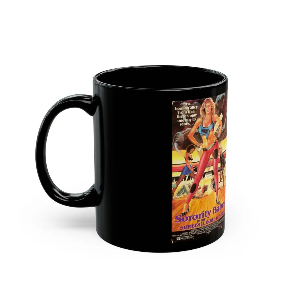 SORORITY BABES IN THE SLIMEBALL BOWL O RAMA URBAN CLASSICS (VHS COVER) - Black Coffee Mug-Go Mug Yourself