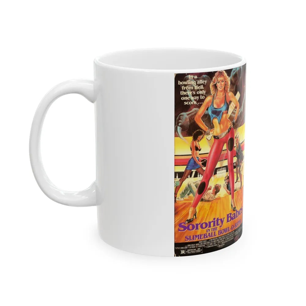 SORORITY BABES IN THE SLIMEBALL BOWL O RAMA URBAN CLASSICS (VHS COVER) - White Coffee Mug-Go Mug Yourself