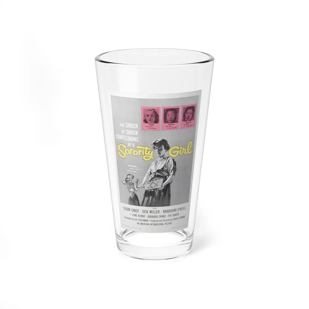 SORORITY GIRL 1957 Movie Poster - Pint Glass 16oz-16oz-Go Mug Yourself