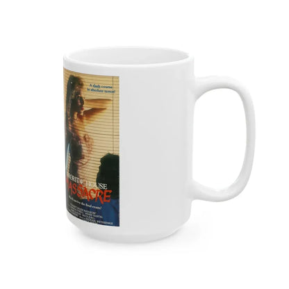 SORORITY HOUSE MASSACRE (VHS COVER) - White Coffee Mug - Go Mug Yourself