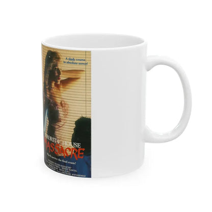 SORORITY HOUSE MASSACRE (VHS COVER) - White Coffee Mug - Go Mug Yourself