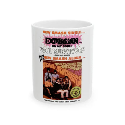 Soul Survivors 1967 (Music Poster) White Coffee Mug - Go Mug Yourself
