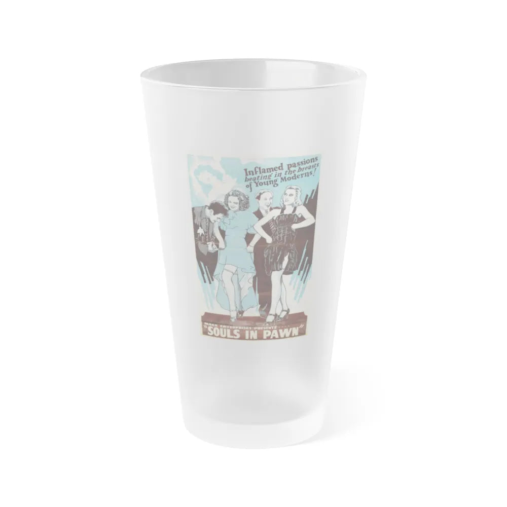 SOULS IN PAWN 1940 Movie Poster - Frosted Pint Glass 16oz-16oz-Frosted-Go Mug Yourself