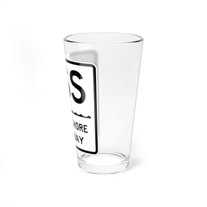 Sound Shore Pkwy Shield (New York) (Road Sign) Pint Glass 16oz - Go Mug Yourself