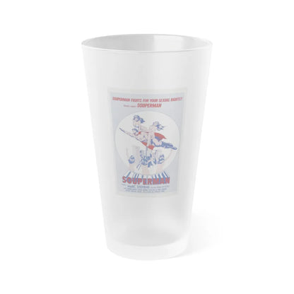 SOUPERMAN 1976 Movie Poster - Frosted Pint Glass 16oz-16oz-Frosted-Go Mug Yourself