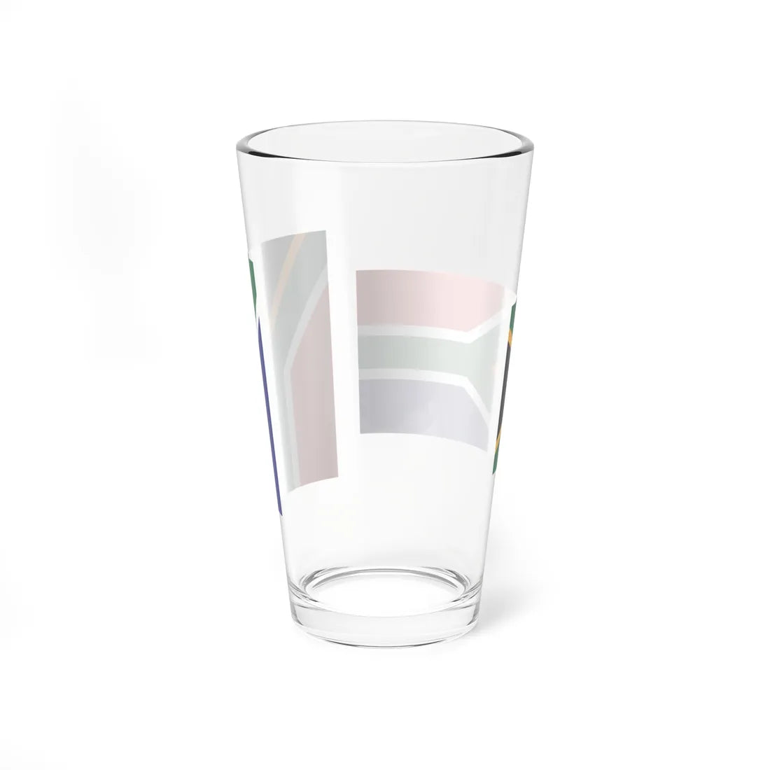 South Africa flag horizontal and vertical (South Africa) Pint Glass 16oz - Go Mug Yourself