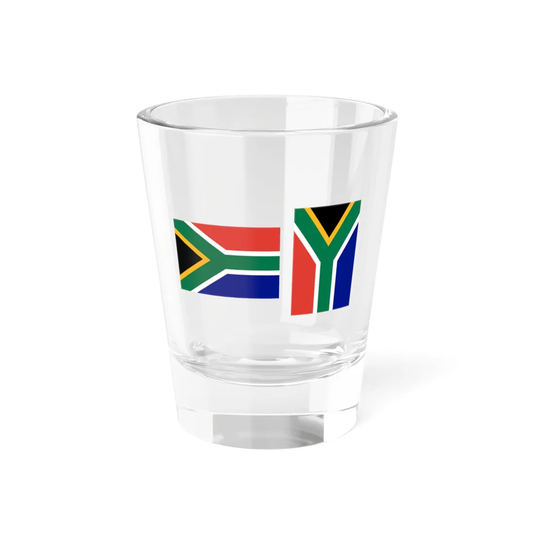 South Africa flag horizontal and vertical (South Africa) Shot Glass 1.5oz 1.5oz - Go Mug Yourself