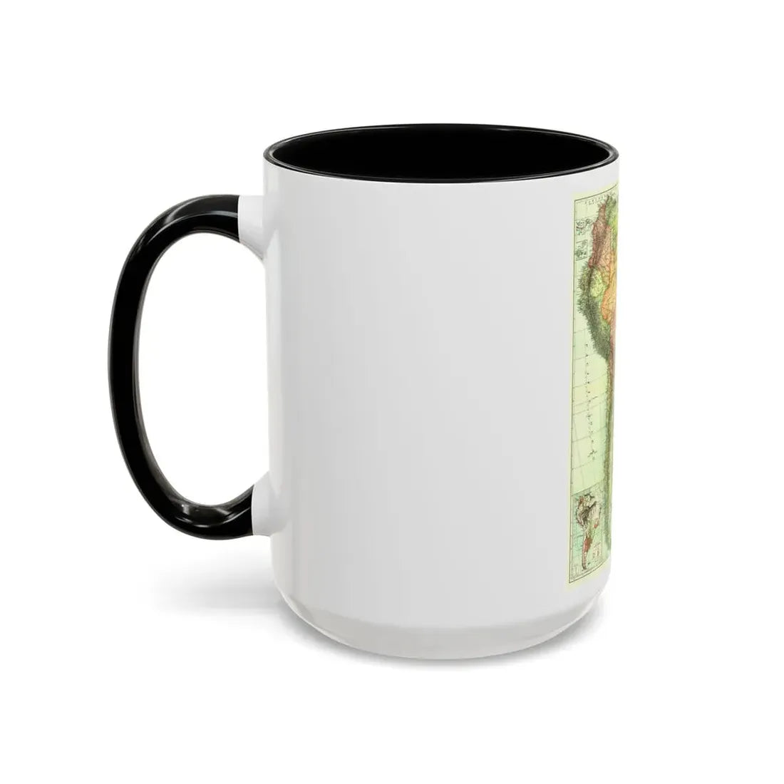 South America (1921) (Map) Accent Coffee Mug - Go Mug Yourself