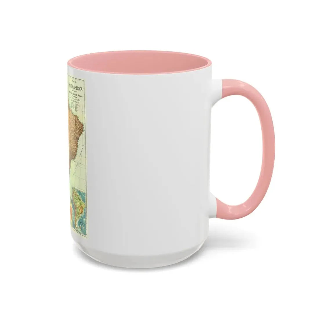 South America (1921) (Map) Accent Coffee Mug - Go Mug Yourself