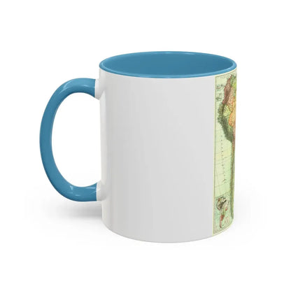 South America (1921) (Map) Accent Coffee Mug - Go Mug Yourself