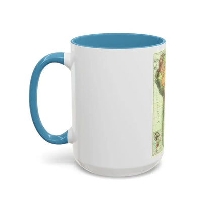 South America (1921) (Map) Accent Coffee Mug - Go Mug Yourself