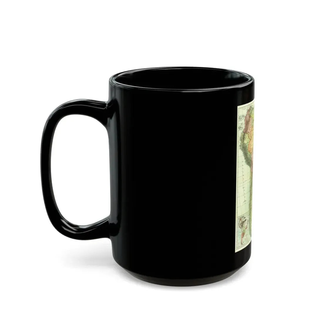 South America (1921) (Map) Black Coffee Mug - Go Mug Yourself
