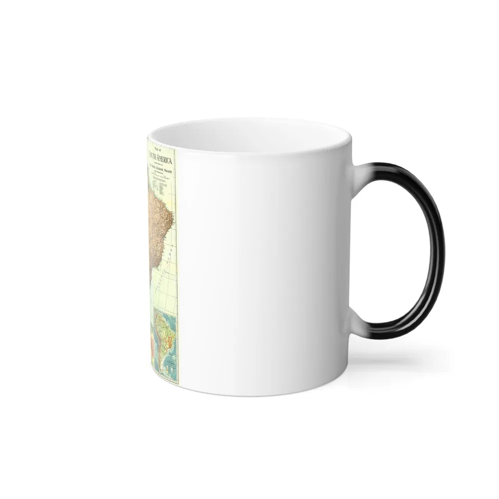 South America (1921) (Map) Color Changing Mug 11oz-Go Mug Yourself