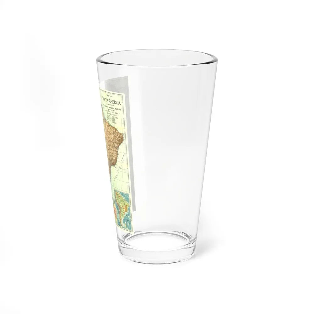 South America (1921) (Map) Pint Glass 16oz-Go Mug Yourself