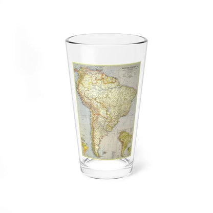 South America (1937) (Map) Pint Glass 16oz-16oz-Go Mug Yourself