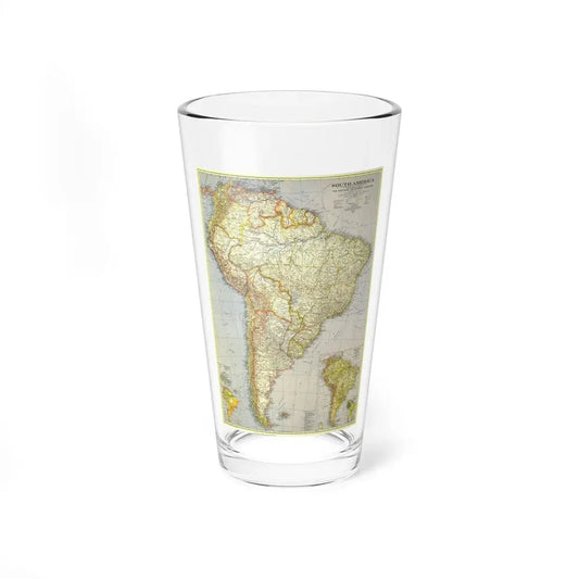 South America (1937) (Map) Pint Glass 16oz 16oz - Go Mug Yourself