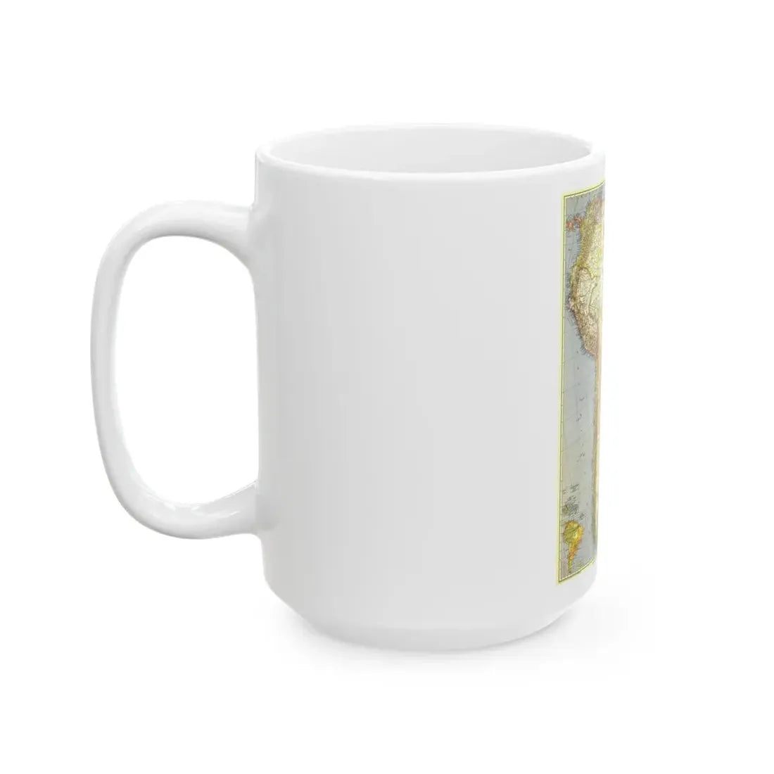 South America (1937) (Map) White Coffee Mug - Go Mug Yourself