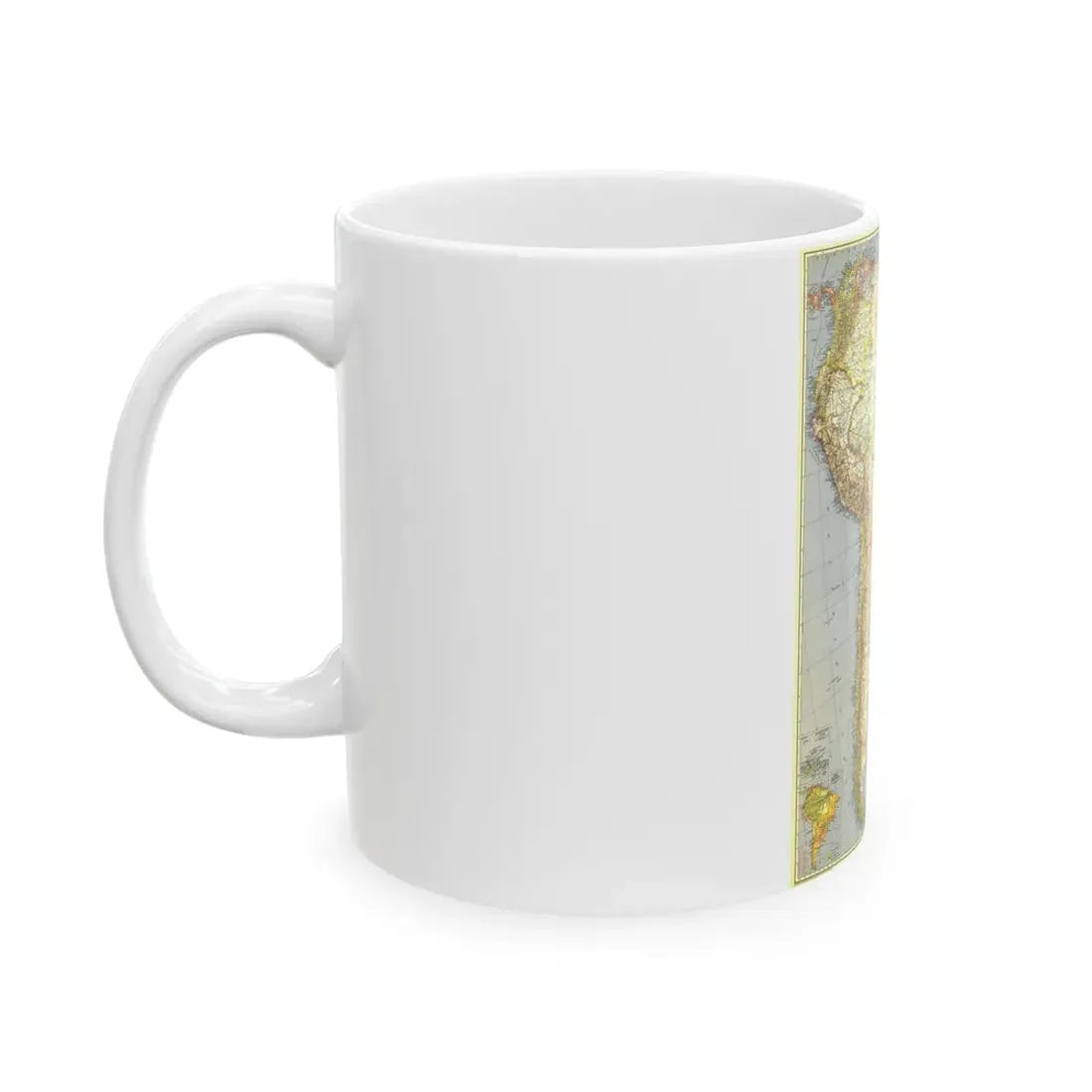 South America (1937) (Map) White Coffee Mug - Go Mug Yourself