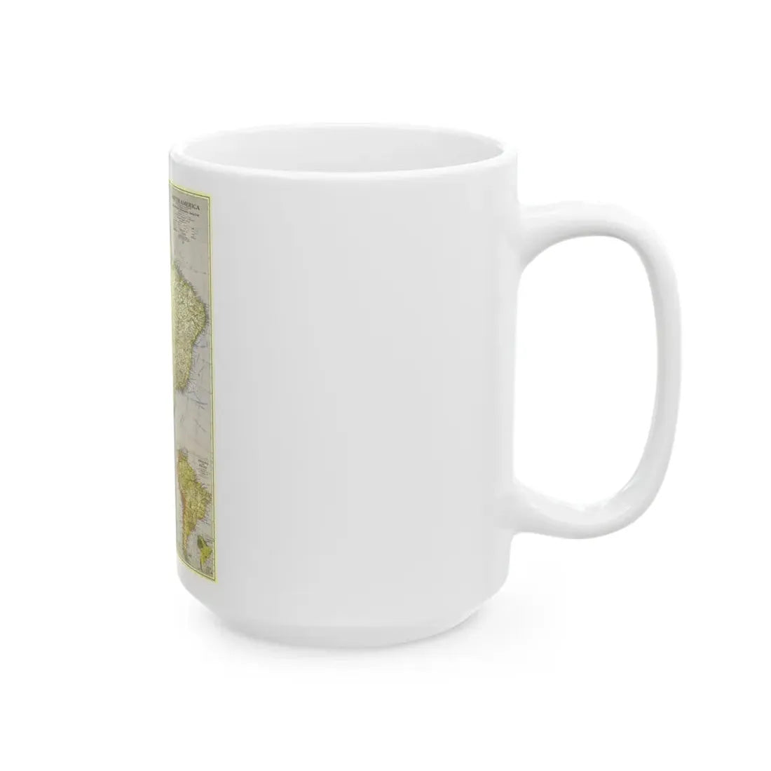South America (1937) (Map) White Coffee Mug - Go Mug Yourself