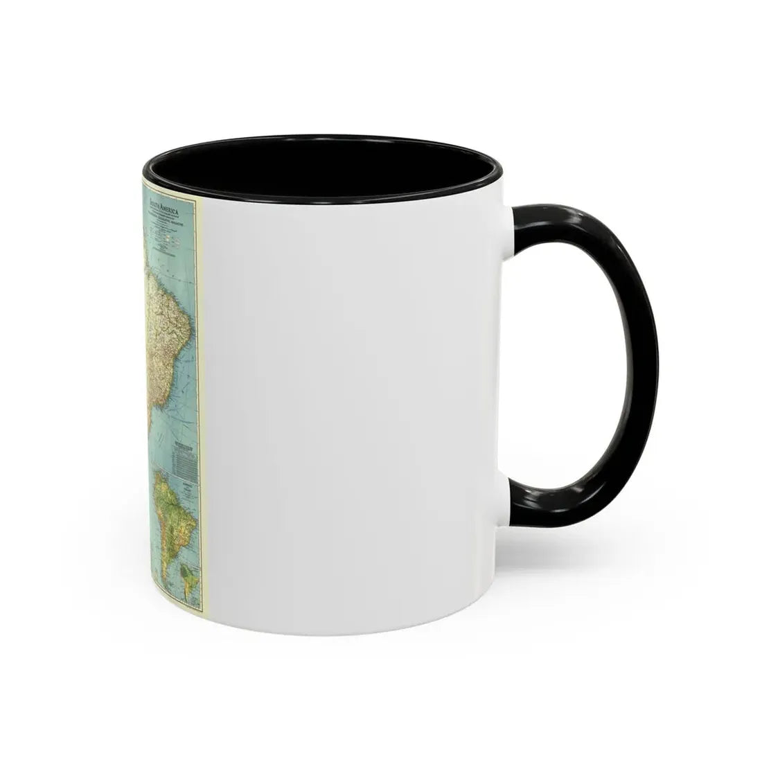 South America (1942) (Map) Accent Coffee Mug - Go Mug Yourself