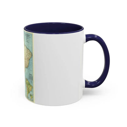 South America (1942) (Map) Accent Coffee Mug - Go Mug Yourself
