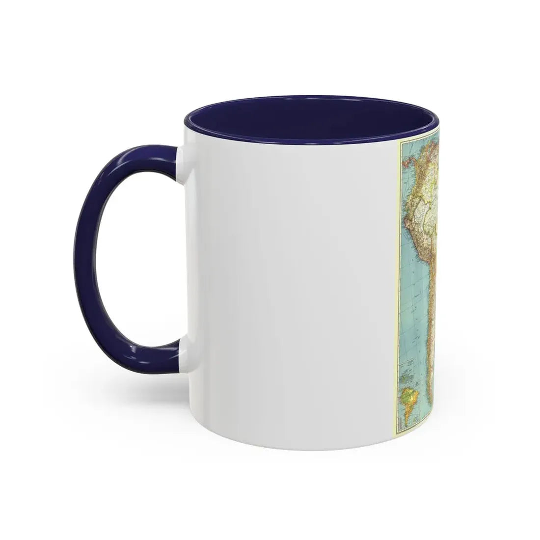 South America (1942) (Map) Accent Coffee Mug - Go Mug Yourself
