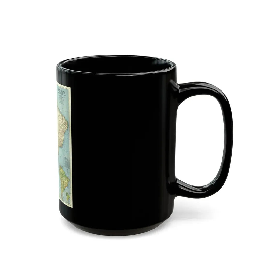 South America (1942) (Map) Black Coffee Mug - Go Mug Yourself
