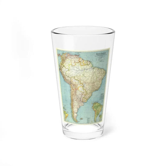 South America (1942) (Map) Pint Glass 16oz 16oz - Go Mug Yourself
