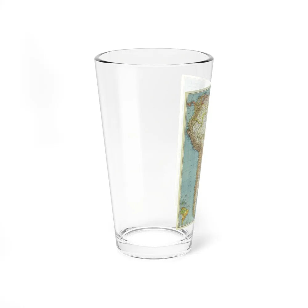 South America (1942) (Map) Pint Glass 16oz-Go Mug Yourself