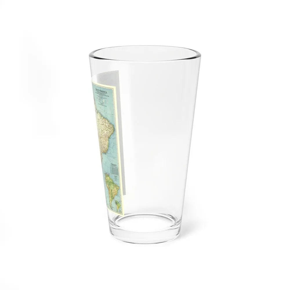 South America (1942) (Map) Pint Glass 16oz-Go Mug Yourself