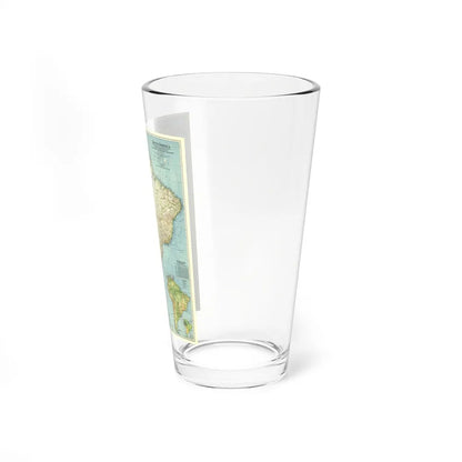 South America (1942) (Map) Pint Glass 16oz-Go Mug Yourself