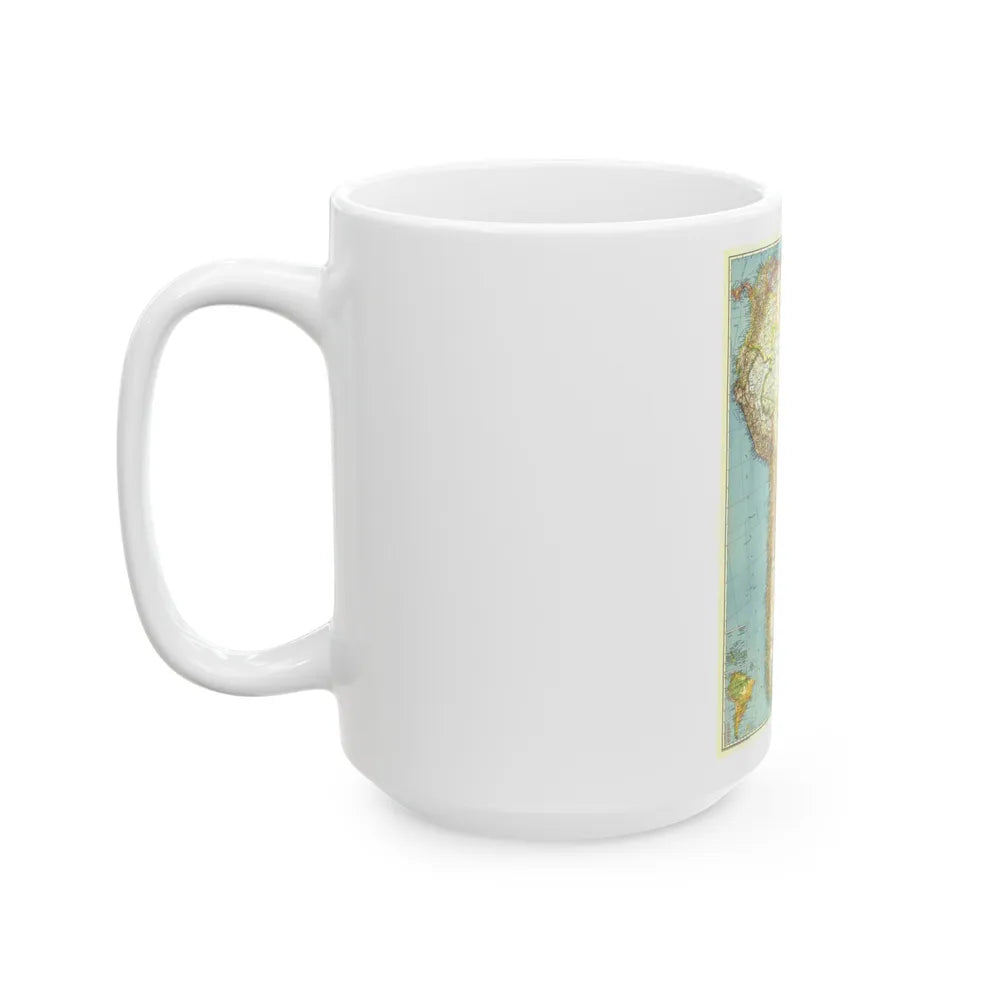 South America (1942) (Map) White Coffee Mug-Go Mug Yourself