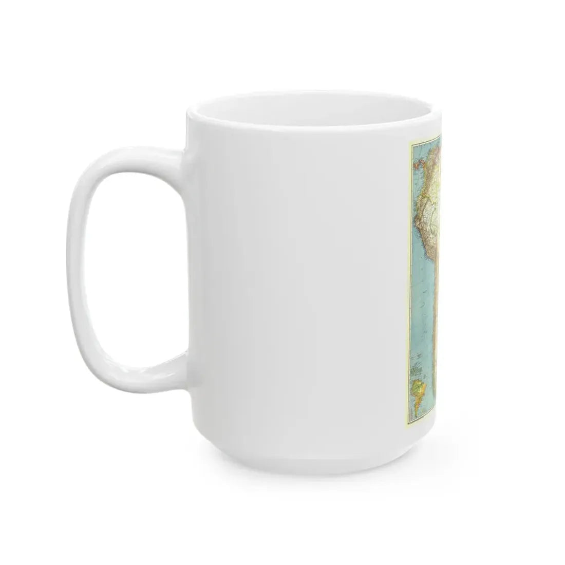 South America (1942) (Map) White Coffee Mug - Go Mug Yourself