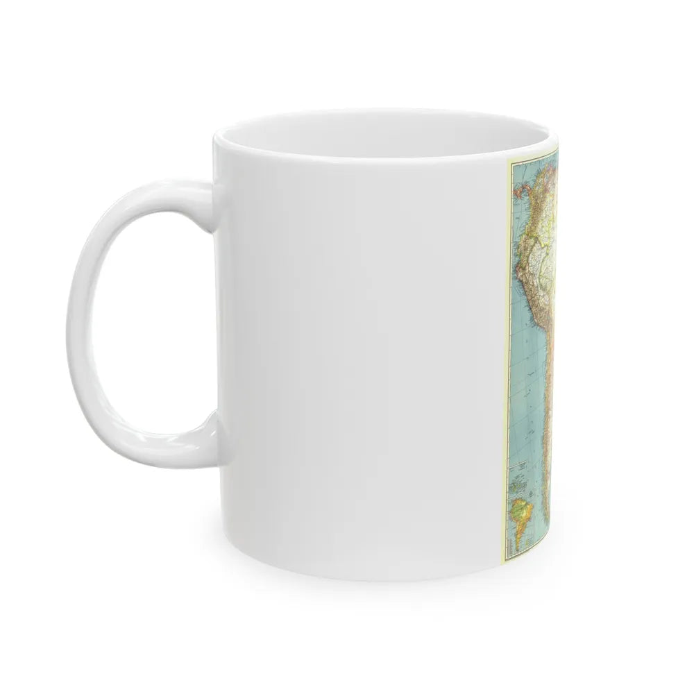 South America (1942) (Map) White Coffee Mug-Go Mug Yourself